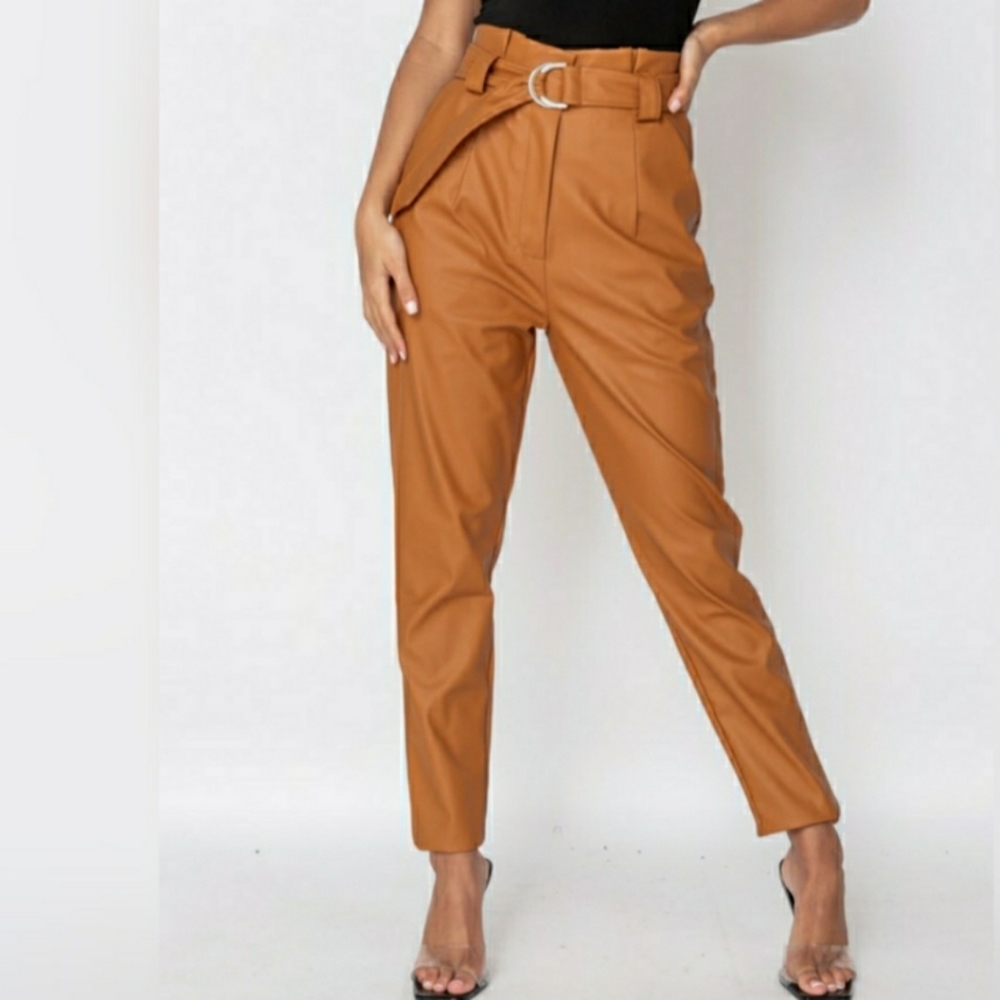 LAST ONE 💎 PaperBag Faux Leather Pants - Picture 5 of 7